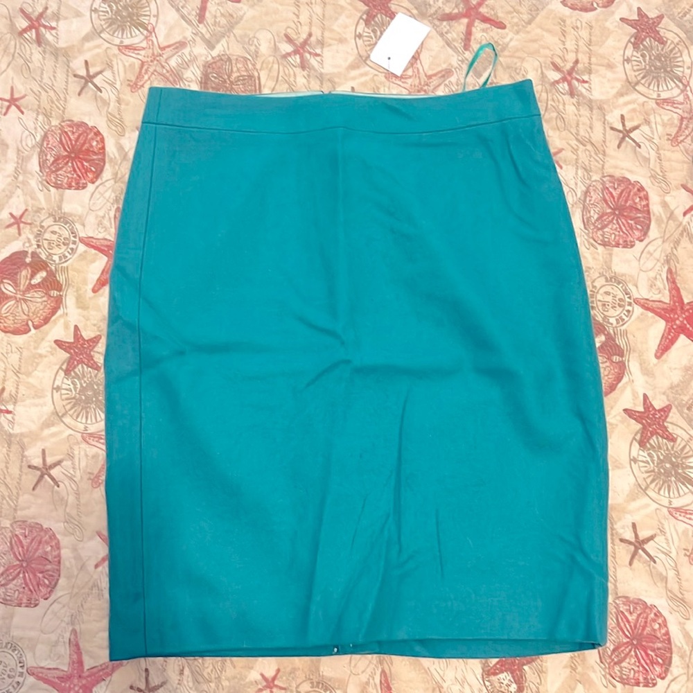 The Pencil Skirt J Crew - Turquiose